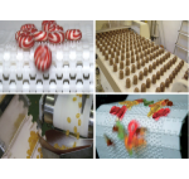 Băng tải trong ngành kẹo ngọt, socola